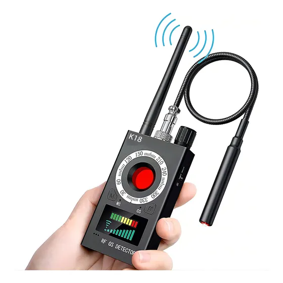 Detector de Cámaras Ocultas y GPS Allrier Escaneo Laser y RF Alta Sensibilidad