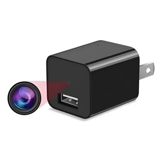 Mini Camara Espia Oculta En Cargador Celular Cuadrito
