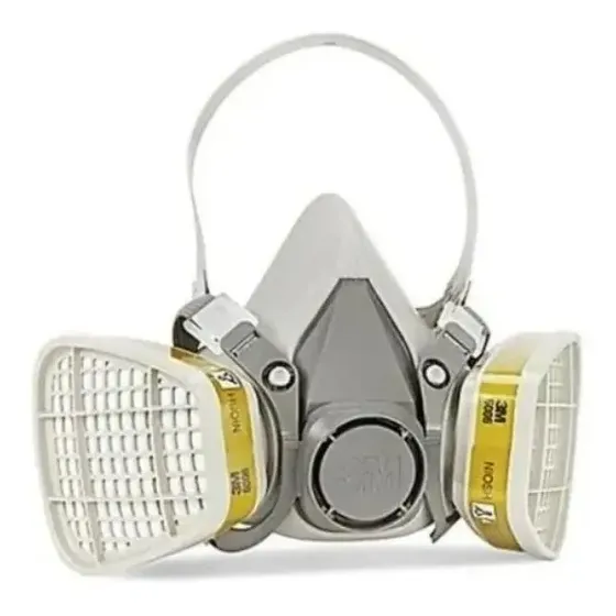 Mascara Respirador 3m 6200 Con Filtros 6006 Niosh