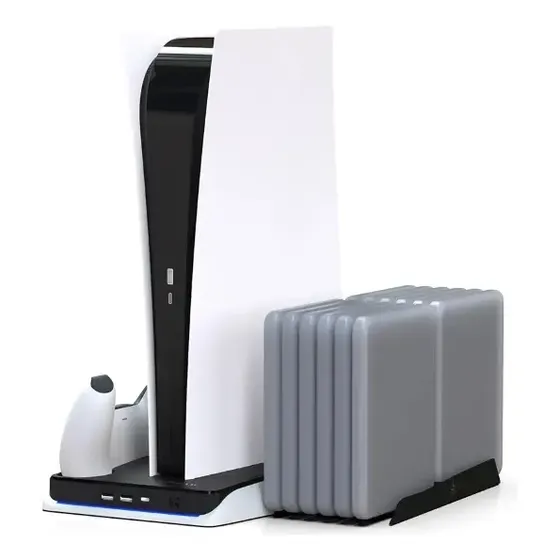 Estación De Carga Ps5 Ventilador Refrigeración Soporte