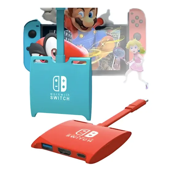 Adaptador Multifuncion Usb C A Hdmi Nintendo Switch Oled 4K