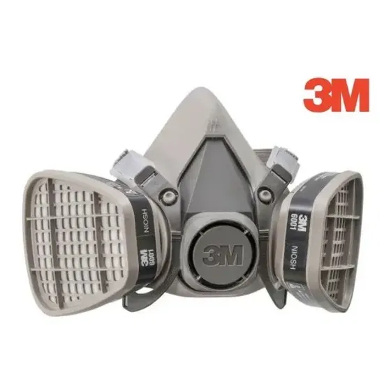 3m Respirador Mascarilla 6200 Incluye Par De Filtros 6001