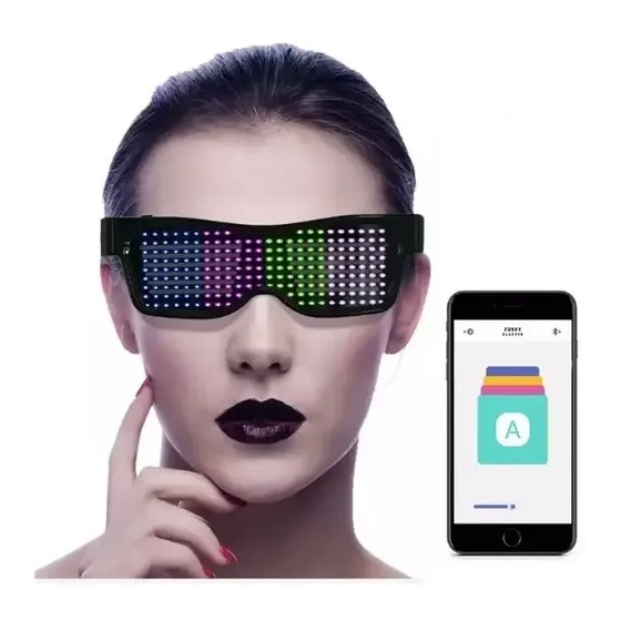 Lentes Inteligentes Letrero Luces Led Programables Celular