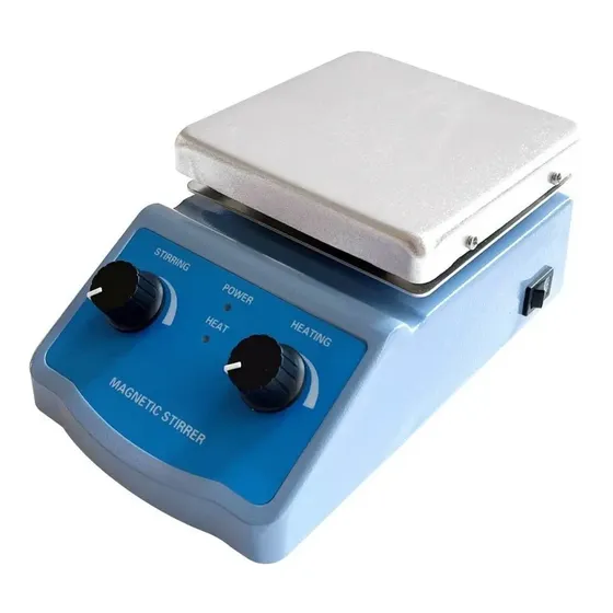 Mini Agitador Magnético Con Placa Calentamiento Electrico