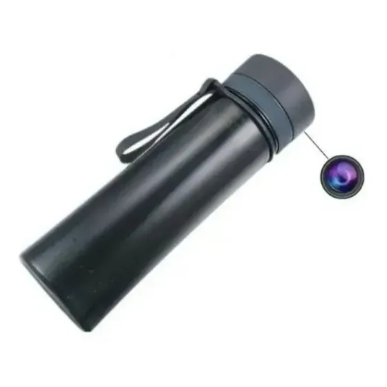 Camara Espia Oculta Cilindro Botella De Agua Termo 4k