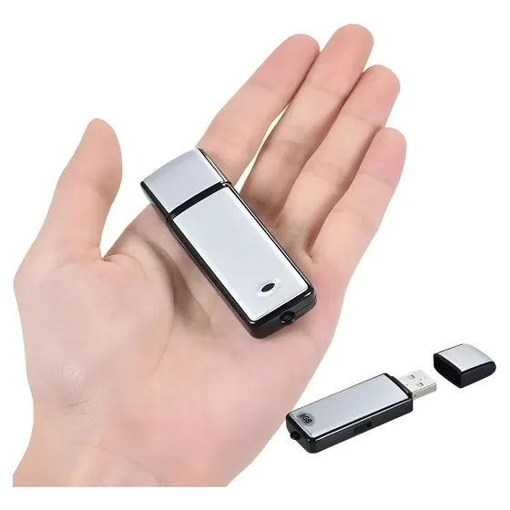 Mini Grabadora USB De Voz Oculta TECOMOKO 8GB Hasta 19 Horas